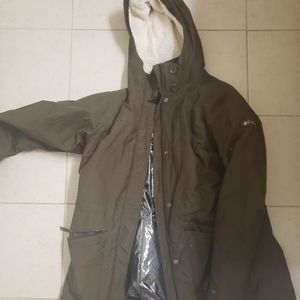 Womens XL Olive Green Columbia Coat